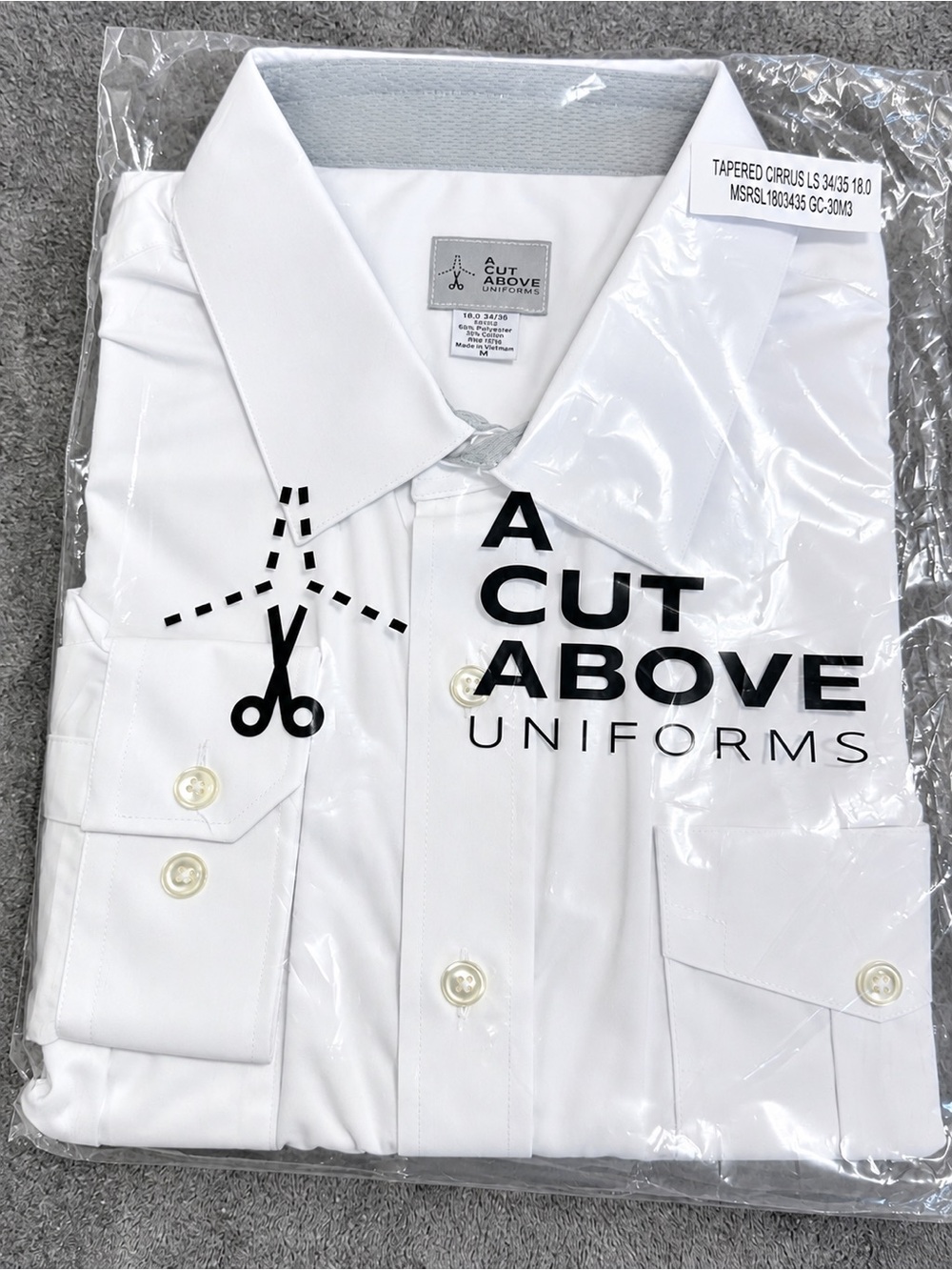 Pilot’s White Tapered Dress Shirt